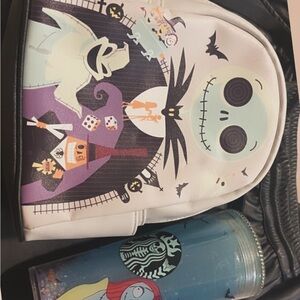 Nightmare Before Christmas Backpack and Tumbler Set